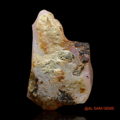 Natural Fire Opal Gemstone 4.00 Cts Loose Fancy Rough From Ethiopia 16x10x6 mm E-385