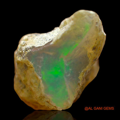 Natural Untreated Fire Opal Loose Gemstone Fancy Rough From Ethiopia 4.00 Cts 14x10x9 mm E-386