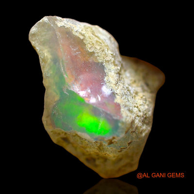 Natural Untreated Fire Opal Loose Gemstone Fancy Rough From Ethiopia 4.00 Cts 14x10x9 mm E-386