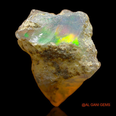 Natural Untreated Fire Opal Loose Gemstone Fancy Rough From Ethiopia 4.00 Cts 14x10x9 mm E-386