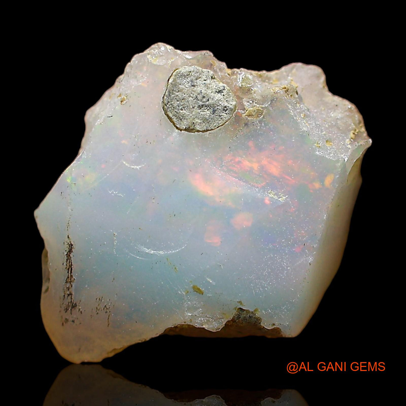 5.00 Cts Natural Ethiopian Fire Opal Loose Gemstone Fancy Rough 14x10x10 mm E-388