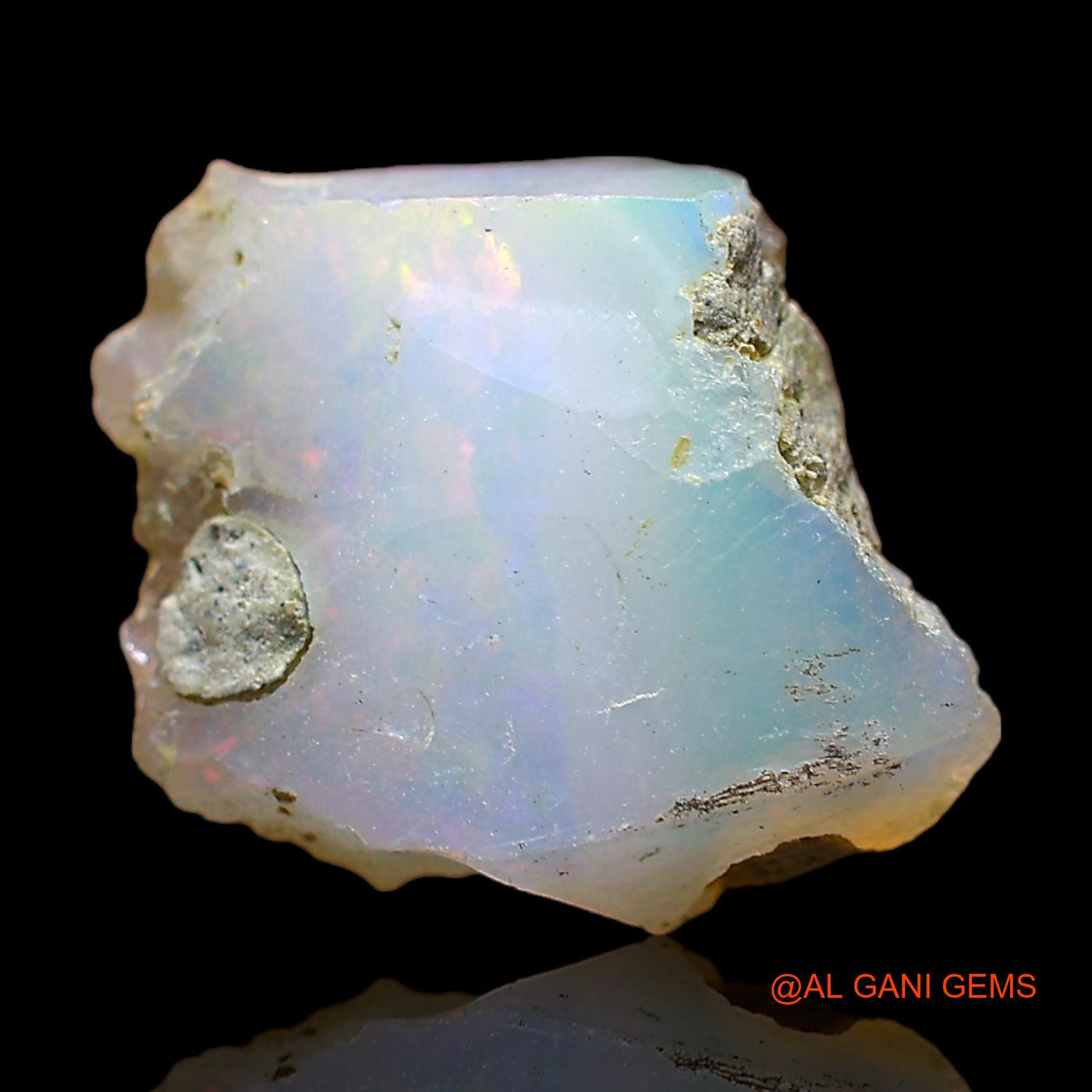 5.00 Cts Natural Ethiopian Fire Opal Loose Gemstone Fancy Rough 14x10x10 mm E-388