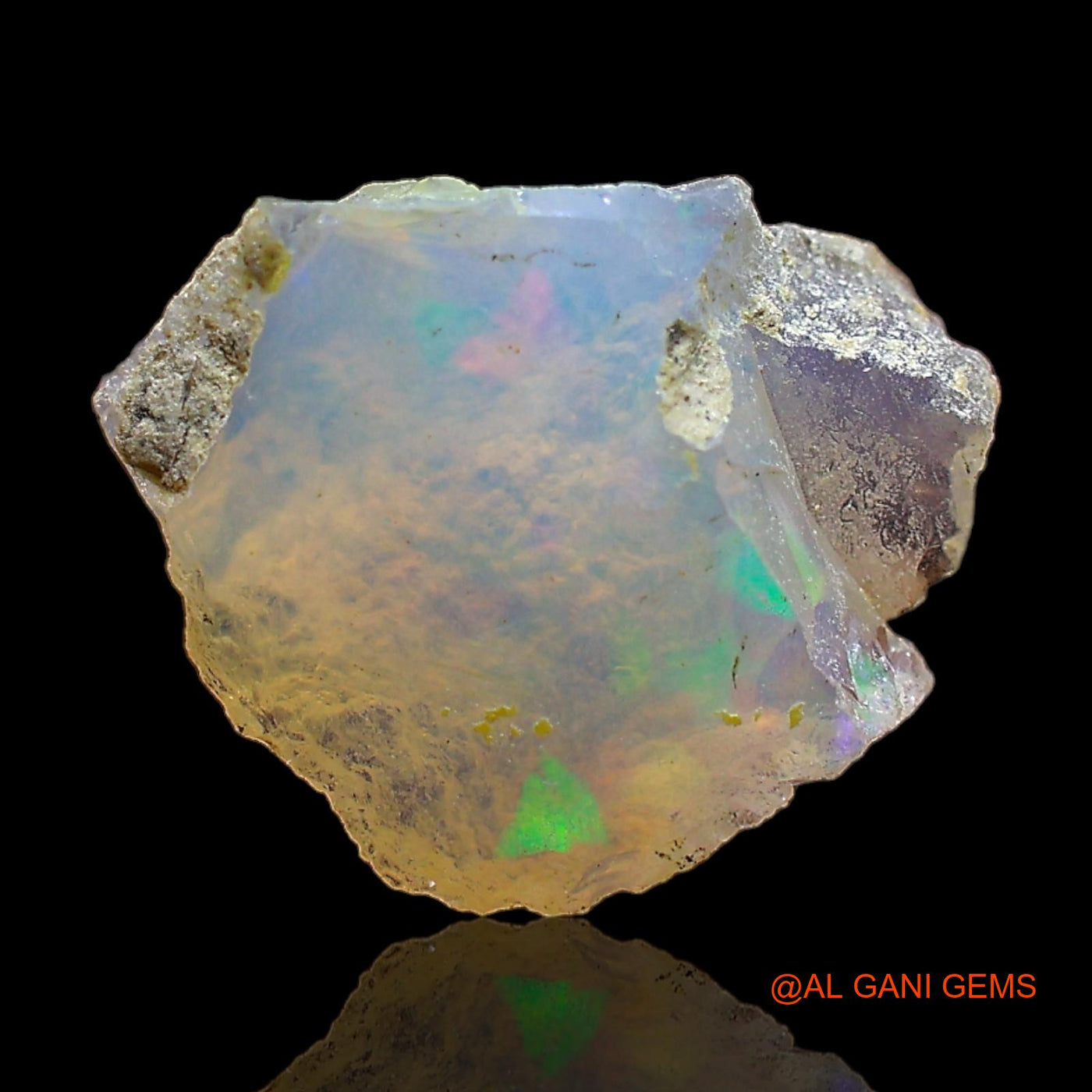 3.00 Cts Natural Ethiopian Fire Opal Fancy Rough Loose Gemstone For Jewelry 14x11x8 mm E-389