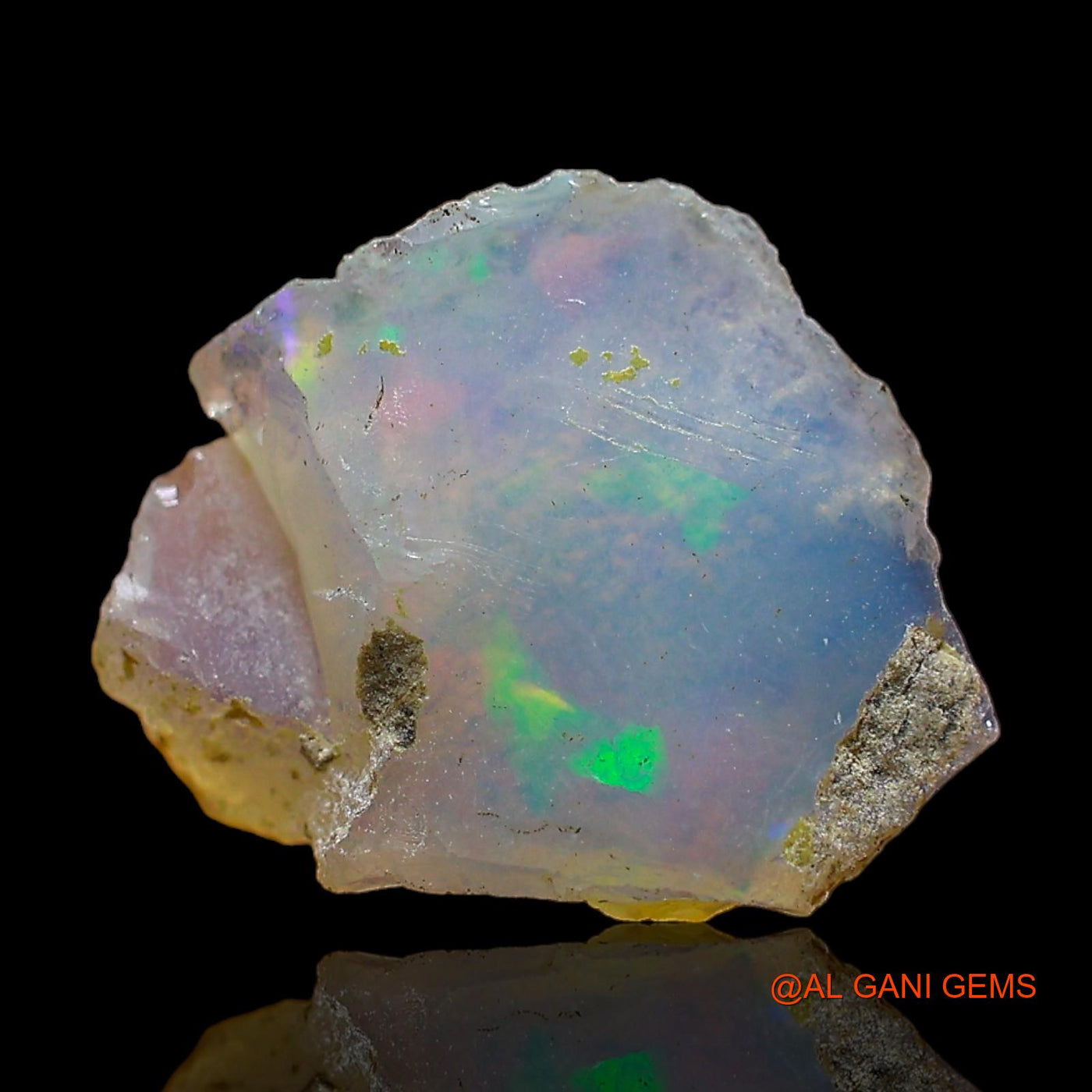 3.00 Cts Natural Ethiopian Fire Opal Fancy Rough Loose Gemstone For Jewelry 14x11x8 mm E-389