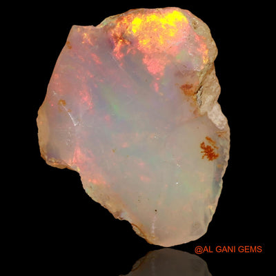 Natural Untreated Fire Opal Loose Gemstone Fancy Rough From Ethiopia 4.00 Cts 17x12x6 mm E-38