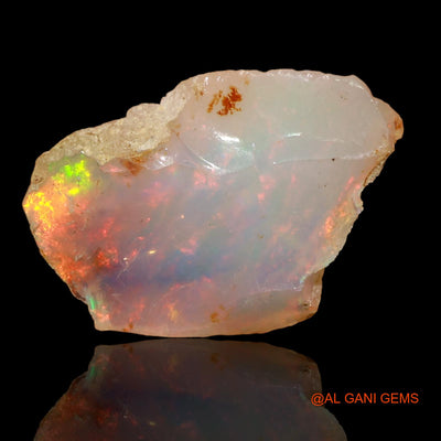 Natural Untreated Fire Opal Loose Gemstone Fancy Rough From Ethiopia 4.00 Cts 17x12x6 mm E-38