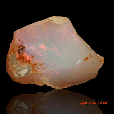 Natural Untreated Fire Opal Loose Gemstone Fancy Rough From Ethiopia 4.00 Cts 17x12x6 mm E-38