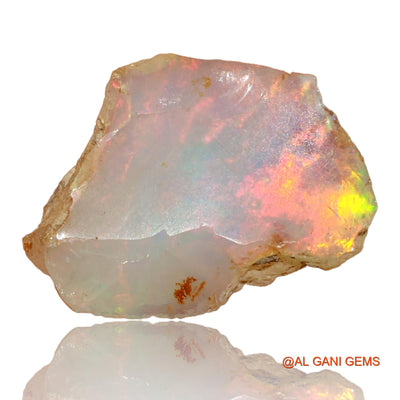 Natural Untreated Fire Opal Loose Gemstone Fancy Rough From Ethiopia 4.00 Cts 17x12x6 mm E-38