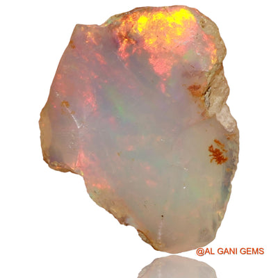 Natural Untreated Fire Opal Loose Gemstone Fancy Rough From Ethiopia 4.00 Cts 17x12x6 mm E-38