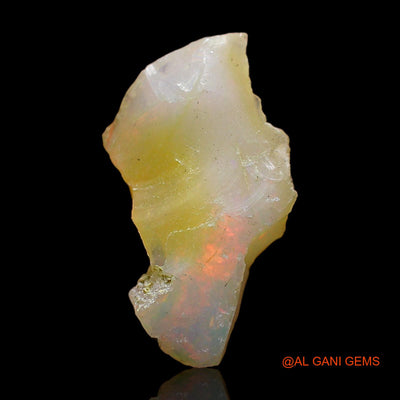 3.00 Cts Natural Ethiopian Fire Opal Loose Gemstone Fancy Rough 17x9x6 mm E-390