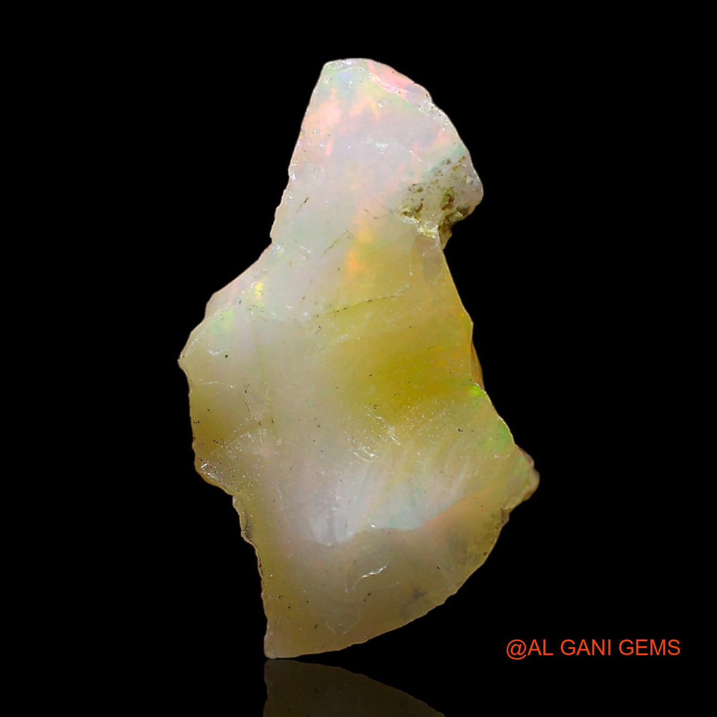 3.00 Cts Natural Ethiopian Fire Opal Loose Gemstone Fancy Rough 17x9x6 mm E-390