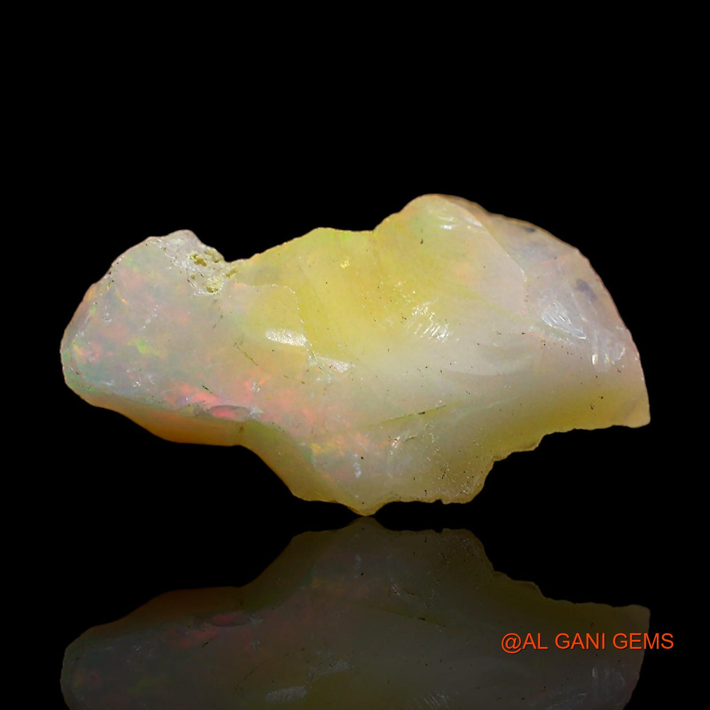 3.00 Cts Natural Ethiopian Fire Opal Loose Gemstone Fancy Rough 17x9x6 mm E-390