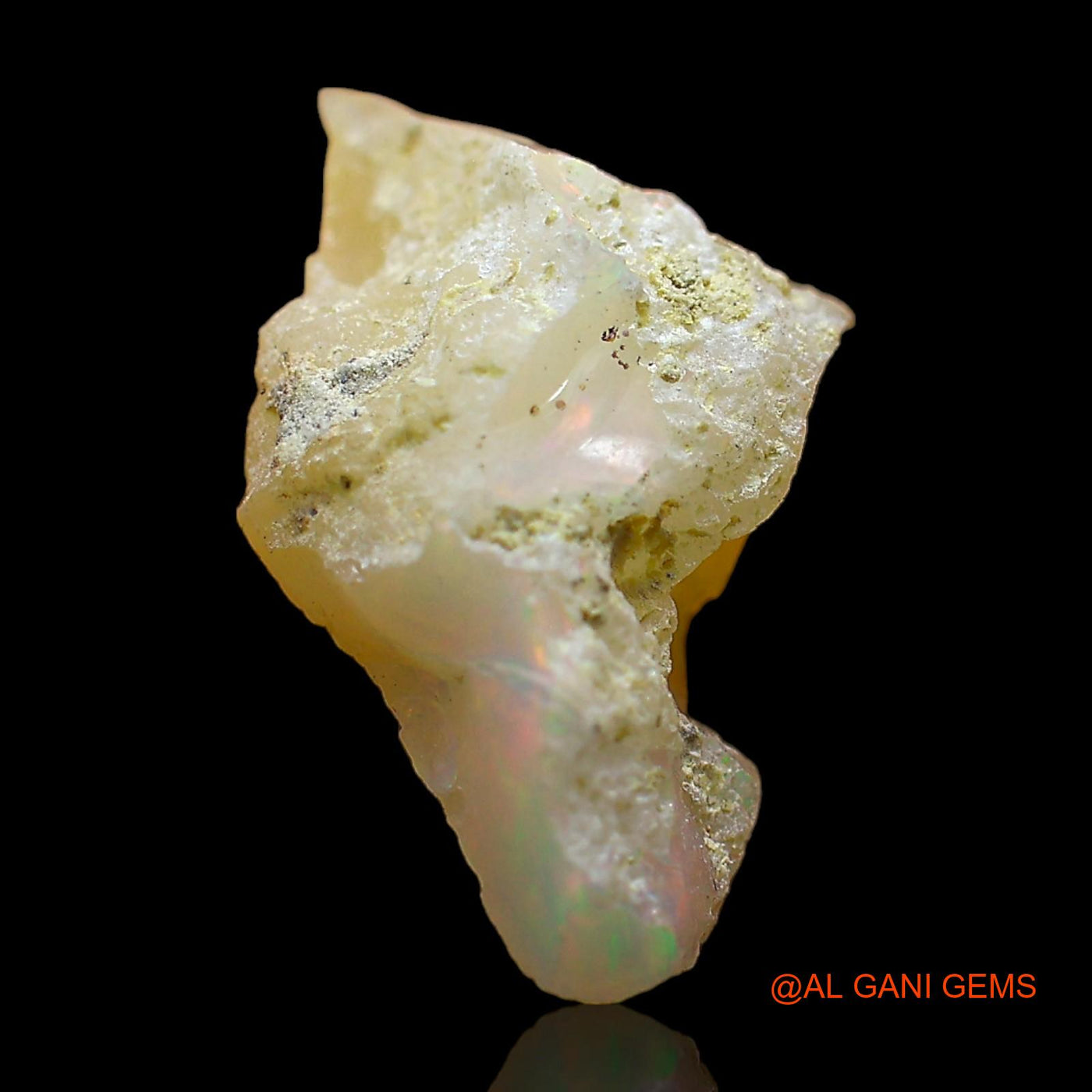 3.00 Cts Natural Ethiopian Fire Opal Loose Gemstone Fancy Rough 17x9x6 mm E-390