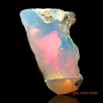 4.00 Cts Natural Ethiopian Fire Opal Loose Gemstone Fancy Rough 14x12x5 mm E-391