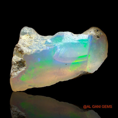 4.00 Cts Natural Ethiopian Fire Opal Loose Gemstone Fancy Rough 14x12x5 mm E-391