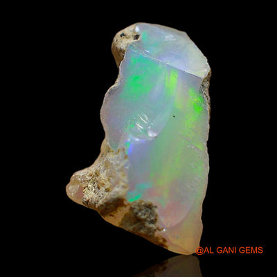 4.00 Cts Natural Ethiopian Fire Opal Loose Gemstone Fancy Rough 14x12x5 mm E-391