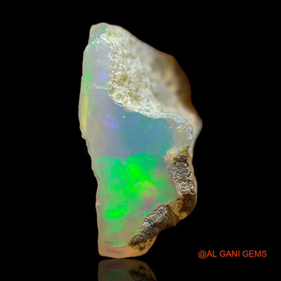 4.00 Cts Natural Ethiopian Fire Opal Loose Gemstone Fancy Rough 14x12x5 mm E-391