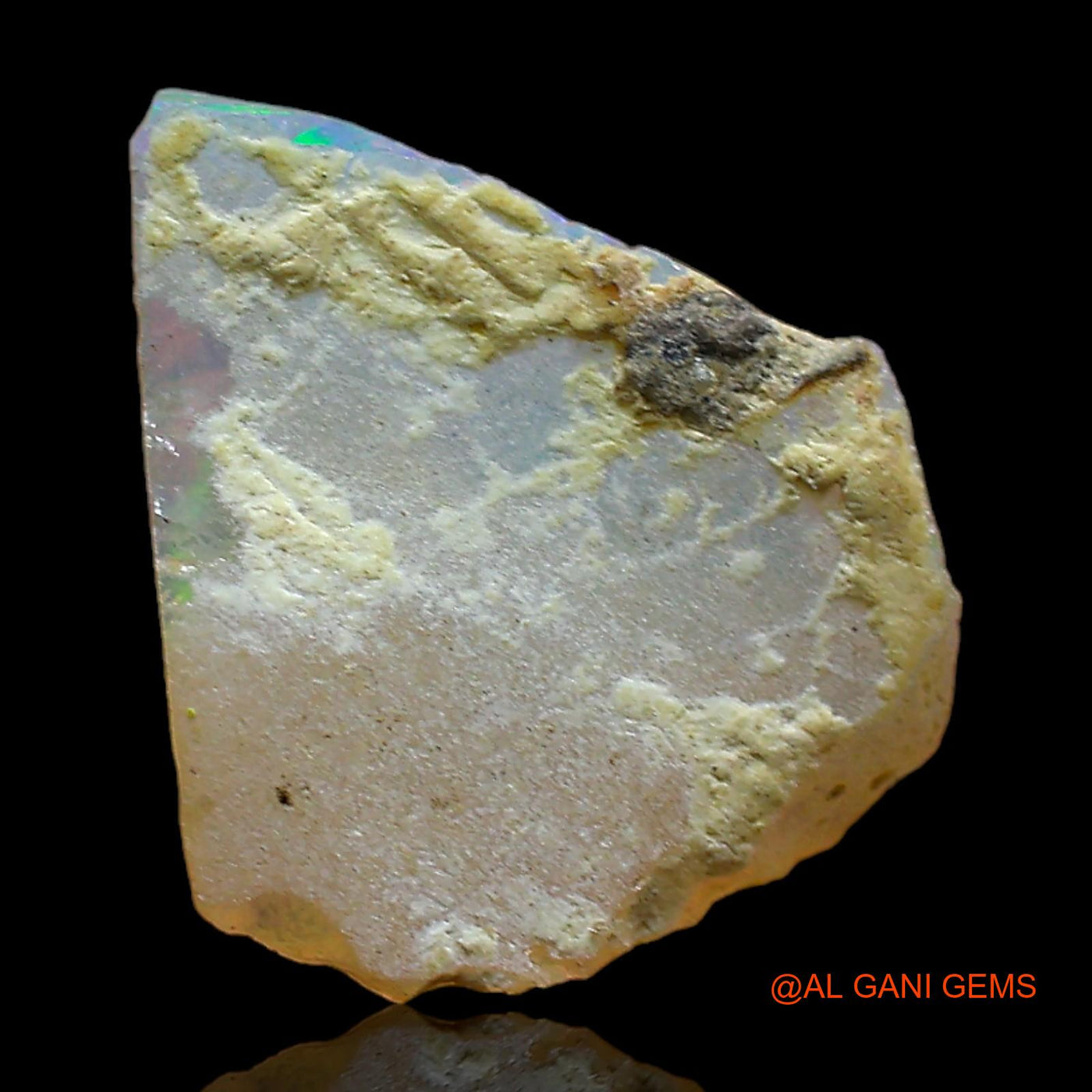 4.00 Cts Natural Ethiopian Fire Opal Loose Gemstone Fancy Rough 14x12x5 mm E-391