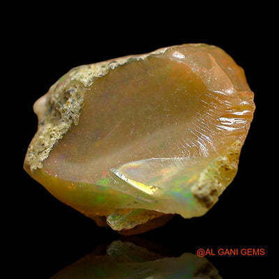 6.00 Cts Unheated Ethiopian Fire Opal Loose Gemstone Fancy Rough Natural 14x12x8 mm E-392