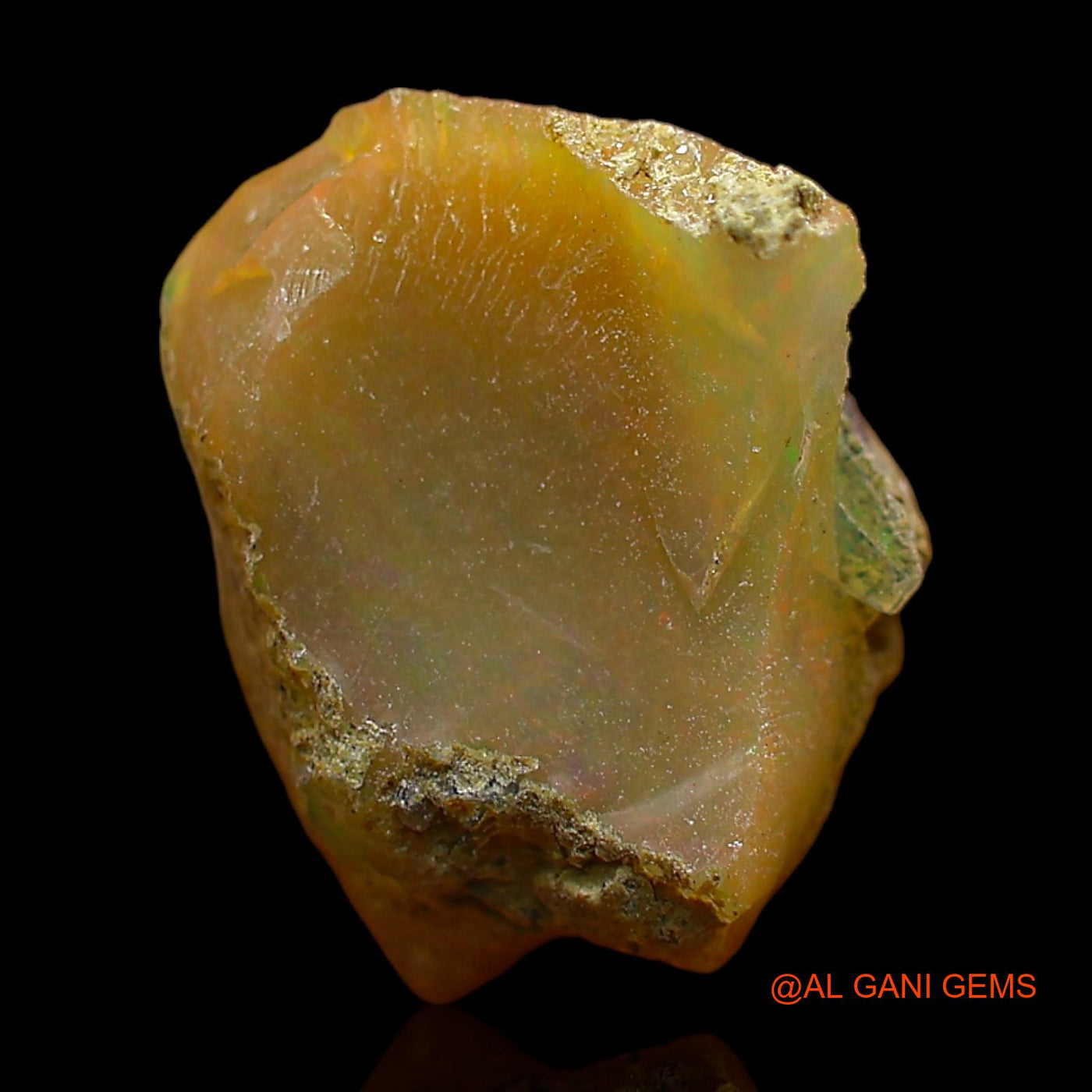 6.00 Cts Unheated Ethiopian Fire Opal Loose Gemstone Fancy Rough Natural 14x12x8 mm E-392