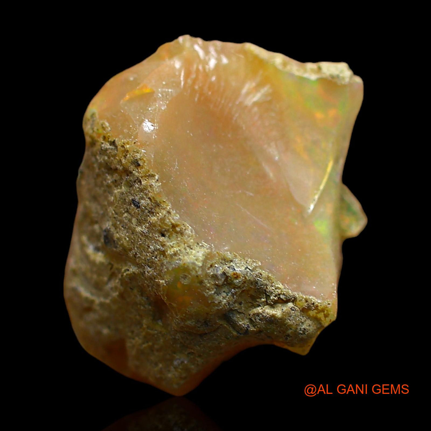6.00 Cts Unheated Ethiopian Fire Opal Loose Gemstone Fancy Rough Natural 14x12x8 mm E-392