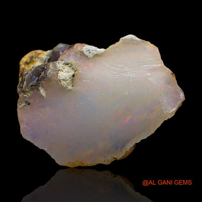Natural Fire Opal Gemstone 4.00 Cts Loose Fancy Rough From Ethiopia 15x11x5 mm E-393