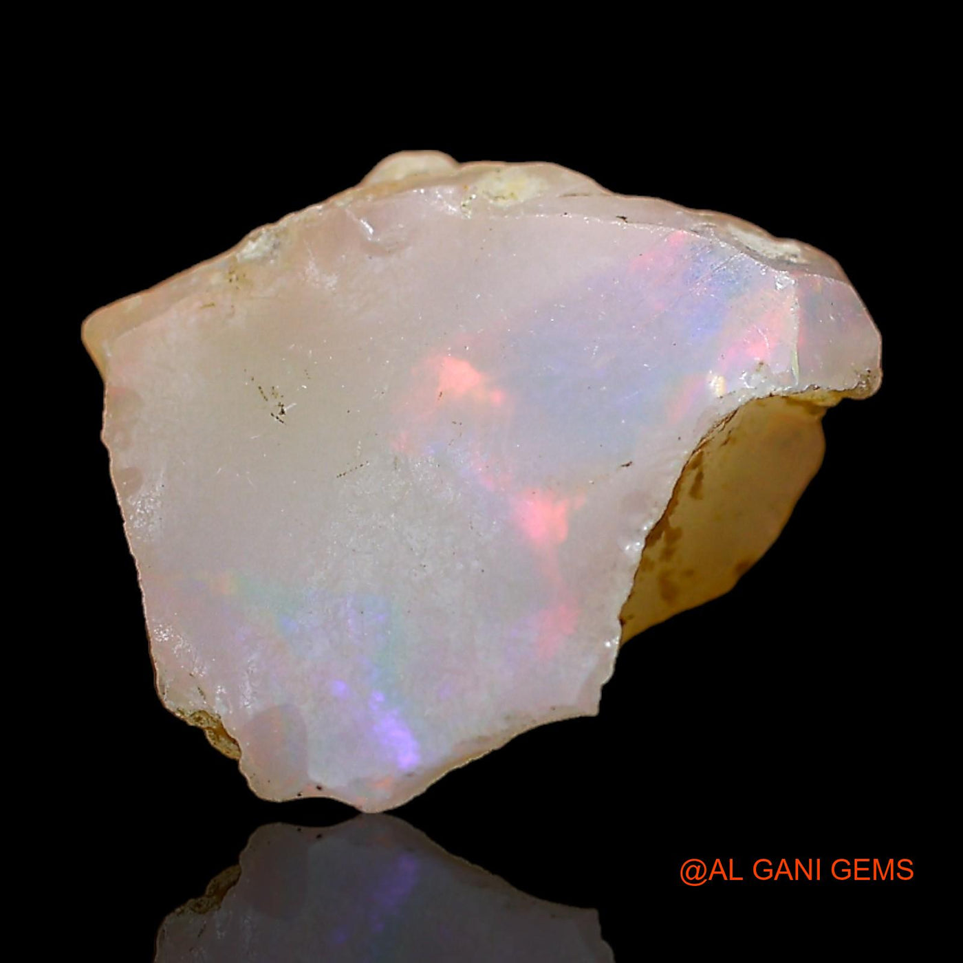 3.00 Cts Natural Ethiopian Fire Opal Fancy Rough Loose Gemstone For Jewelry 12x12x7 mm E-394