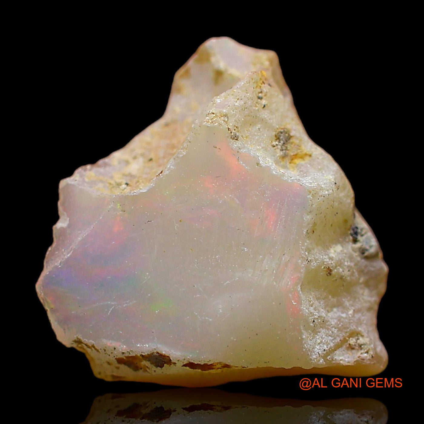 3.00 Cts Natural Ethiopian Fire Opal Fancy Rough Loose Gemstone For Jewelry 12x12x7 mm E-394