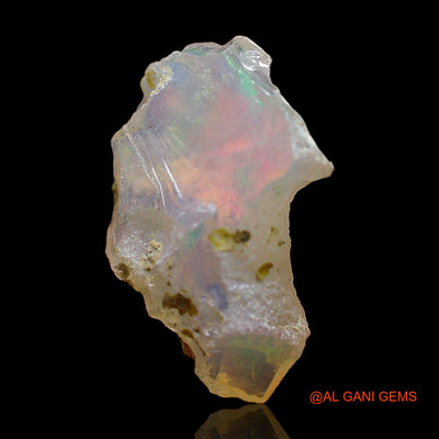 Natural Fire Opal Gemstone 4.00 Cts Loose Fancy Rough From Ethiopia 15x10x8 mm E-397