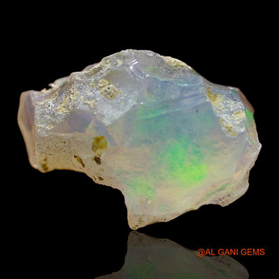 Natural Fire Opal Gemstone 4.00 Cts Loose Fancy Rough From Ethiopia 15x10x8 mm E-397