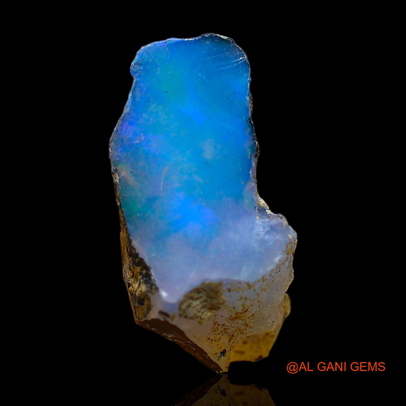 3.00 Cts Natural Ethiopian Fire Opal Loose Gemstone Fancy Rough 15x8x8 mm E-399