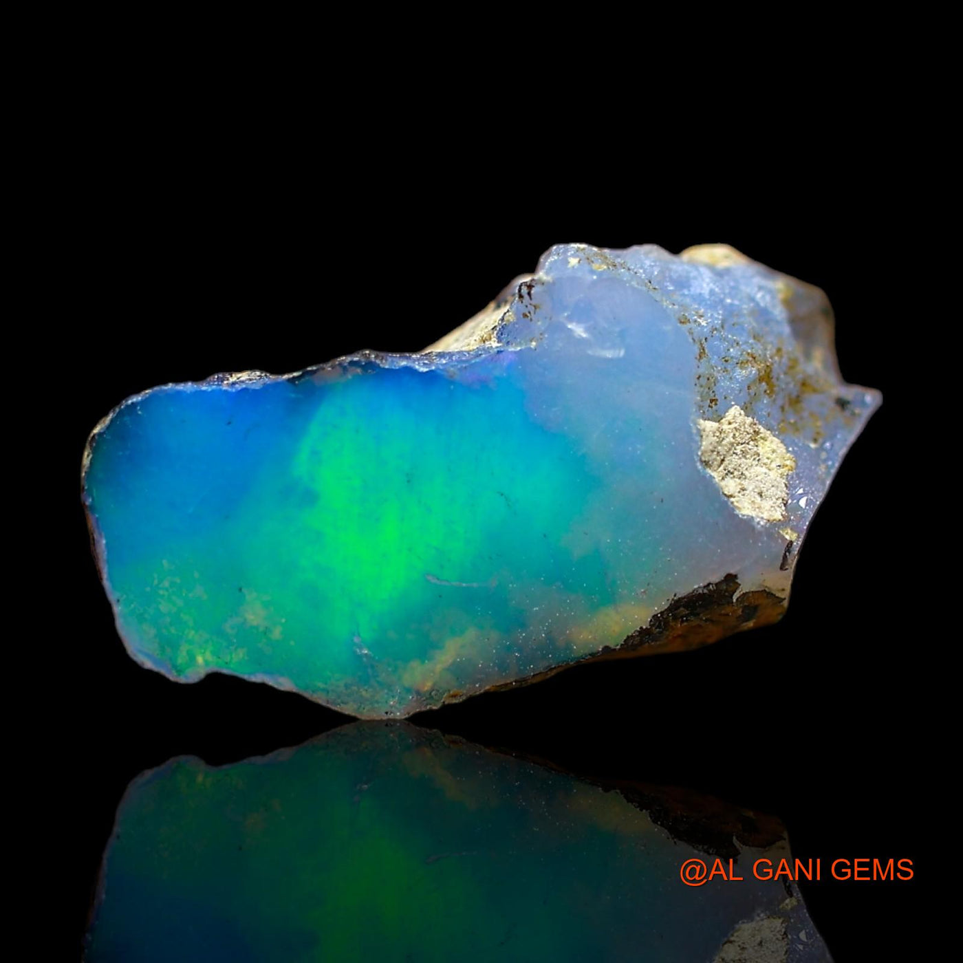 3.00 Cts Natural Ethiopian Fire Opal Loose Gemstone Fancy Rough 15x8x8 mm E-399