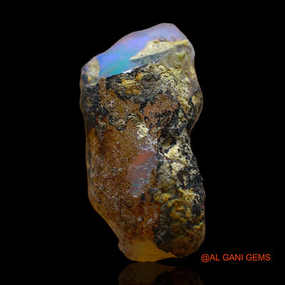 3.00 Cts Natural Ethiopian Fire Opal Loose Gemstone Fancy Rough 15x8x8 mm E-399