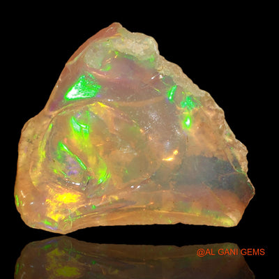 3.00 Cts Natural Ethiopian Fire Opal Loose Gemstone Fancy Rough 14x11x5 mm E-39