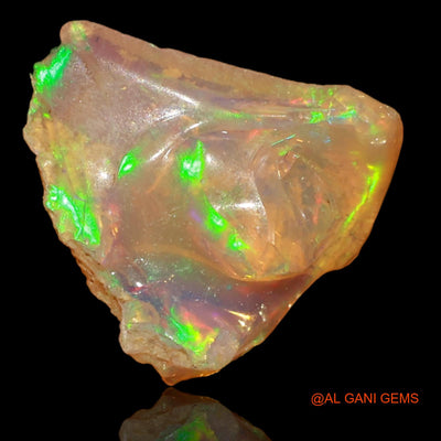 3.00 Cts Natural Ethiopian Fire Opal Loose Gemstone Fancy Rough 14x11x5 mm E-39