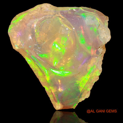 3.00 Cts Natural Ethiopian Fire Opal Loose Gemstone Fancy Rough 14x11x5 mm E-39