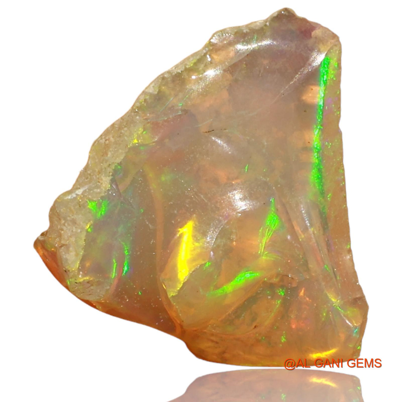 3.00 Cts Natural Ethiopian Fire Opal Loose Gemstone Fancy Rough 14x11x5 mm E-39