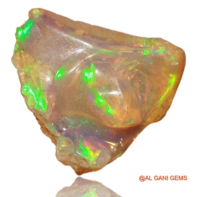 3.00 Cts Natural Ethiopian Fire Opal Loose Gemstone Fancy Rough 14x11x5 mm E-39