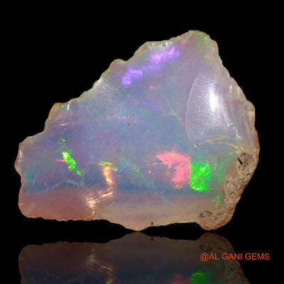 5.00 Cts Natural Ethiopian Fire Opal Loose Gemstone Fancy Rough 23x18x3 mm E-3