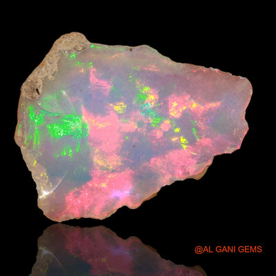 5.00 Cts Natural Ethiopian Fire Opal Loose Gemstone Fancy Rough 23x18x3 mm E-3