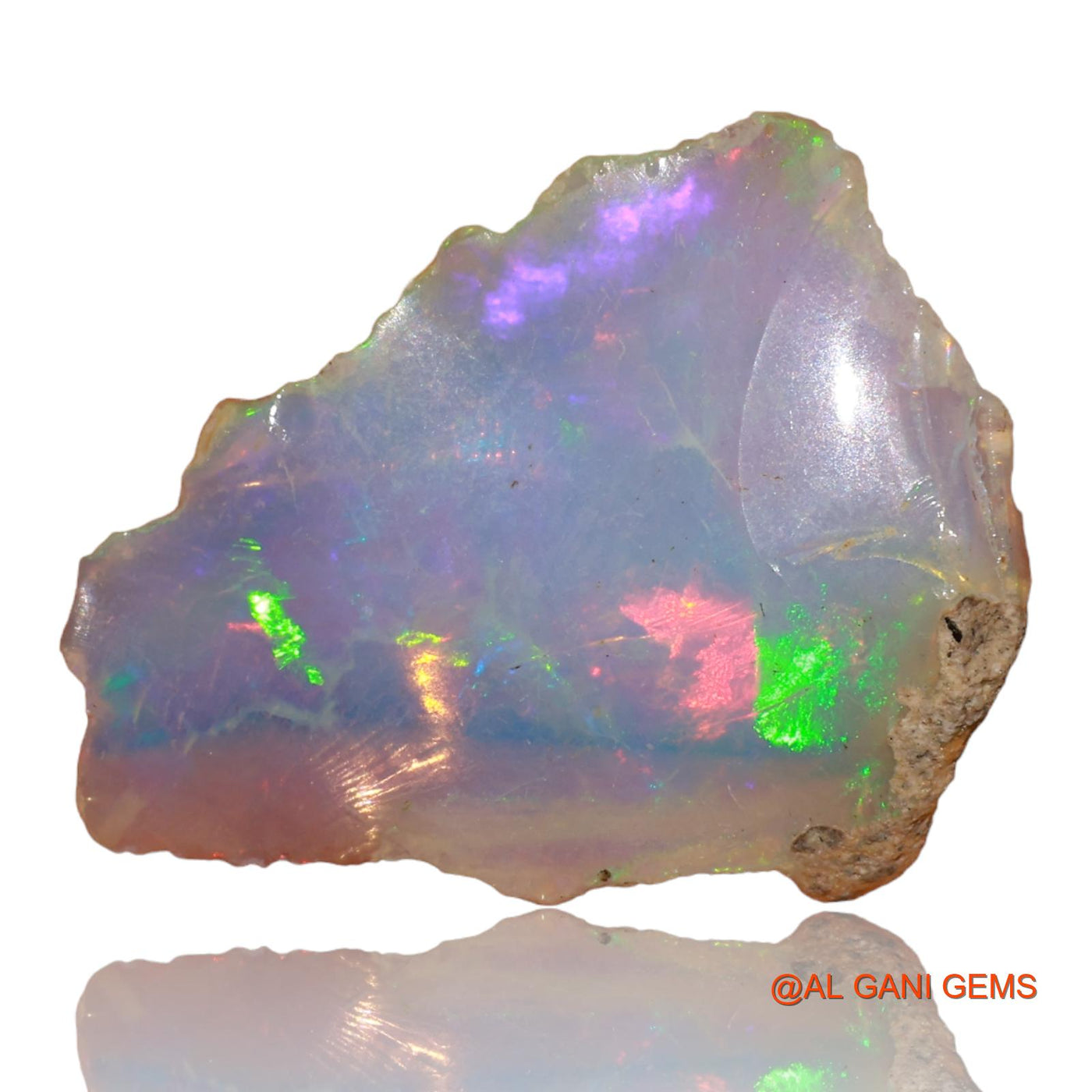 5.00 Cts Natural Ethiopian Fire Opal Loose Gemstone Fancy Rough 23x18x3 mm E-3