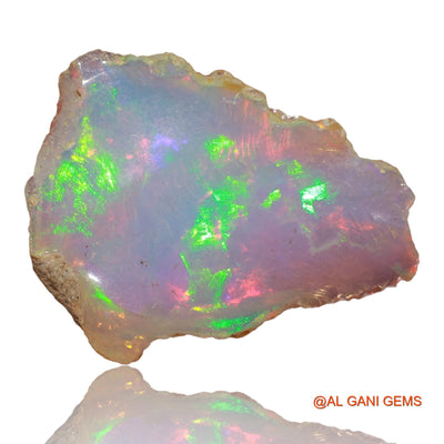 5.00 Cts Natural Ethiopian Fire Opal Loose Gemstone Fancy Rough 23x18x3 mm E-3