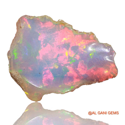 5.00 Cts Natural Ethiopian Fire Opal Loose Gemstone Fancy Rough 23x18x3 mm E-3