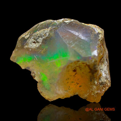 Natural Fire Opal Gemstone 3.00 Cts Loose Fancy Rough From Ethiopia 14x10x7 mm E-400