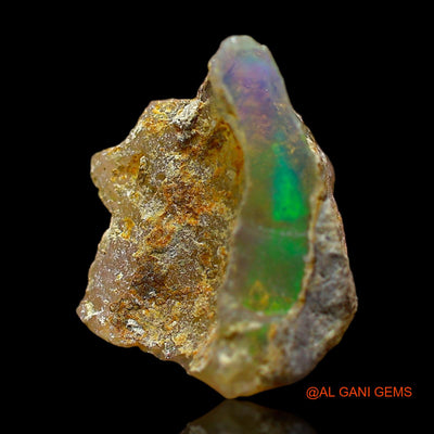 Natural Fire Opal Gemstone 3.00 Cts Loose Fancy Rough From Ethiopia 14x10x7 mm E-400
