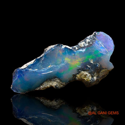 Natural Fire Opal Gemstone 3.00 Cts Loose Fancy Rough From Ethiopia 21x9x5 mm E-401
