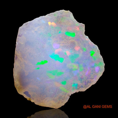 2.00 Cts Natural Ethiopian Fire Opal Loose Gemstone Fancy Rough 14x13x4 mm E-402