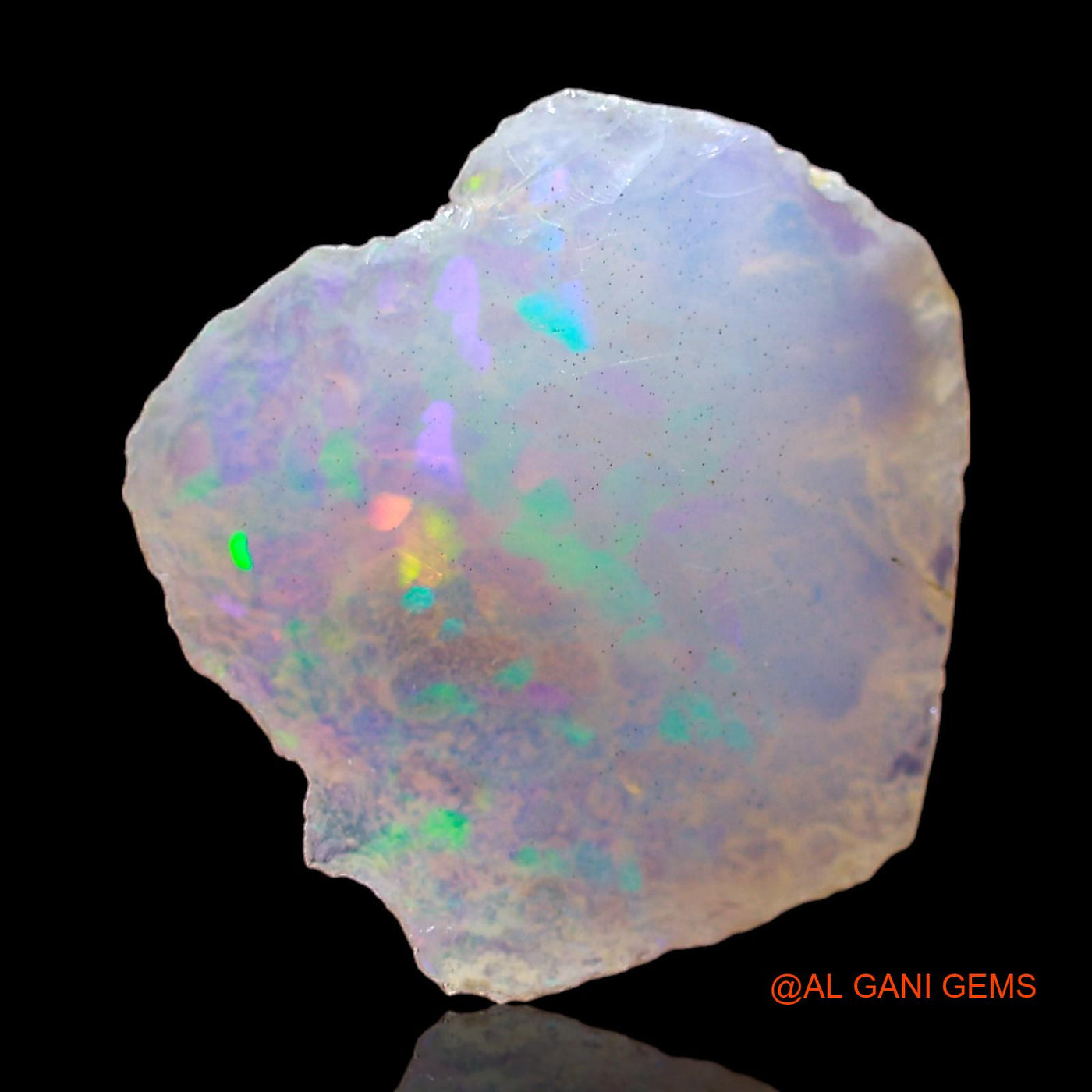 2.00 Cts Natural Ethiopian Fire Opal Loose Gemstone Fancy Rough 14x13x4 mm E-402