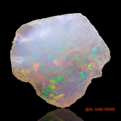 2.00 Cts Natural Ethiopian Fire Opal Loose Gemstone Fancy Rough 14x13x4 mm E-402