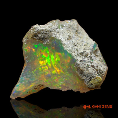 Natural Fire Opal Gemstone 3.00 Cts Loose Fancy Rough From Ethiopia 15x12x6 mm E-403